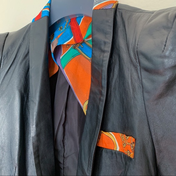 NWT 100% Leather jacket Black - Picture 2 of 6